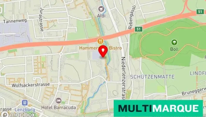 Karte von S A H Truck GmbH Fahrzeughändler in Lenzburg