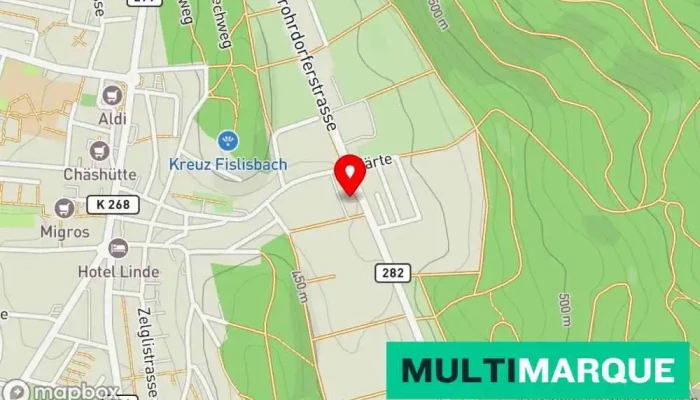 Karte von Schoop + Co. AG Gartenbauer, Karosseriewerkstatt, Bauunternehmen in Fislisbach