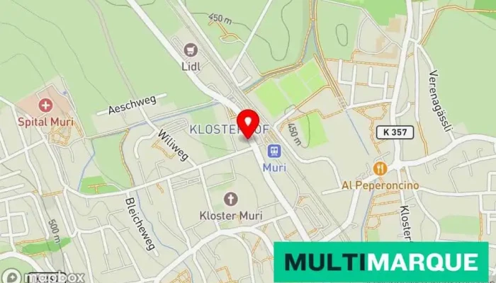 Karte von Shell Tankstelle, Gemischtwarenladen in Muri