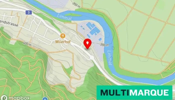 Karte von Softcarwash Turgi Autowäsche in Turgi