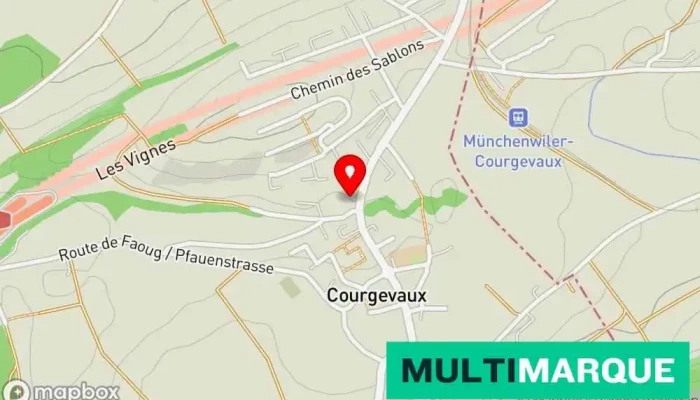 Sport -  Garage Courgevaux Karte - Gurwolf