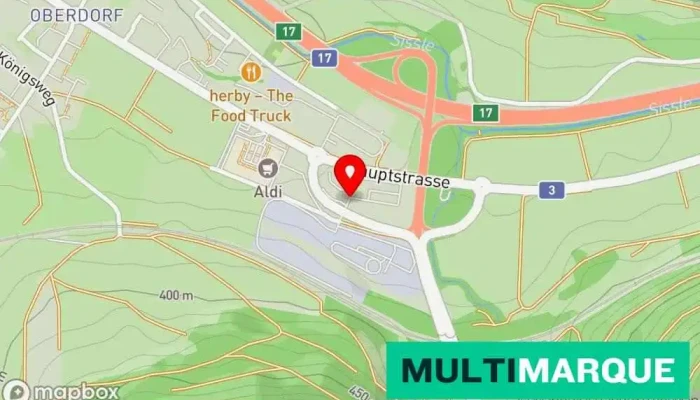 Karte von Strassenverkehrsamt Aargau / Prüfstelle Frick Kraftfahrzeugbehörde in Frick