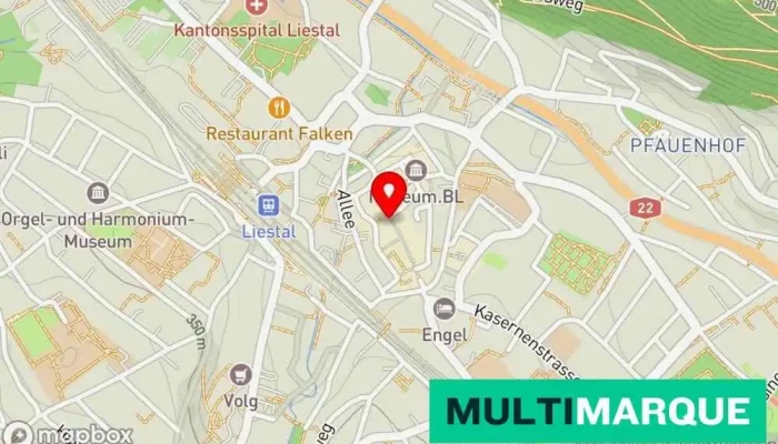 Tourismus Infostelle -  Karte - Liestal