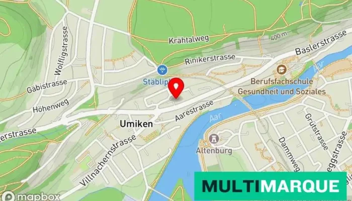 Karte von Weibel Autowerkstatt Autowerkstatt in Umiken