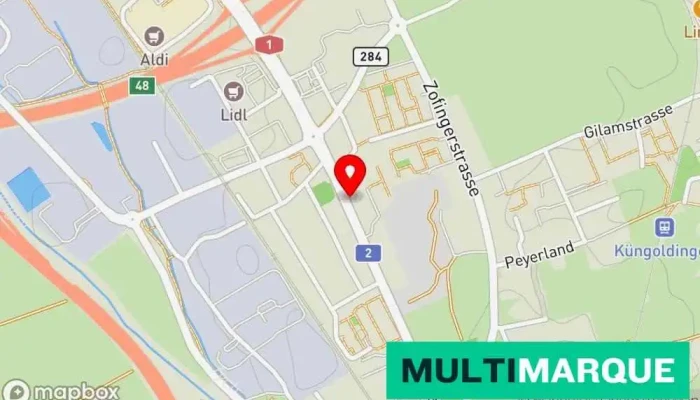 Karte von Wohnmobil-Mieten24 Wohnmobilvermietung, Wohnmobilbedarf in Oftringen